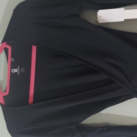Good American Cross Fit L/S Top Wrap Performance Black Top Sz 2 (M) Nwts - Picture 12 of 12
